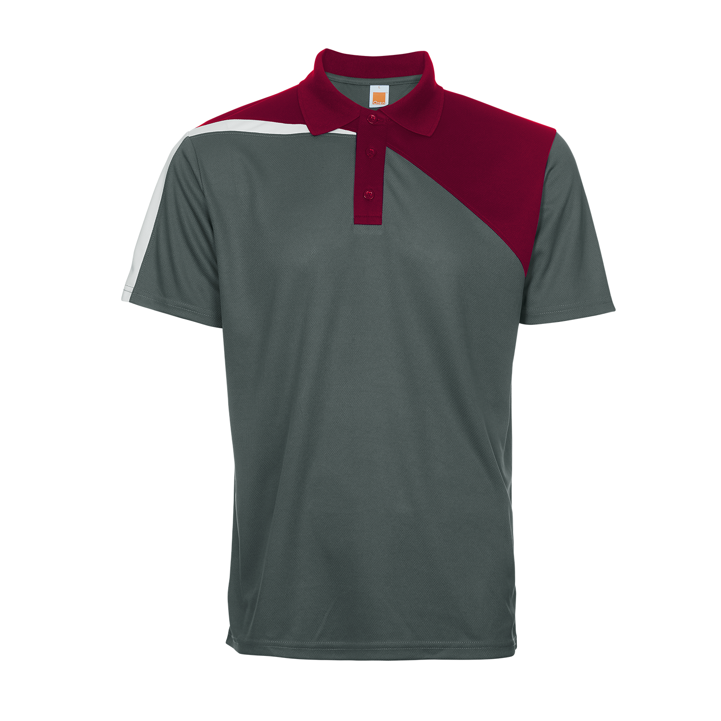 สีเทาเข้ม/สีน้ำตาลแดง/ขาว