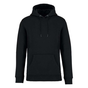 <b>Sherpa</b>-<b>lined</b> Pullover <b>Hoodie</b> Heavyweight Black Sweatshirt - Product Image 1