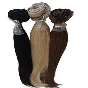 Mejor grado 100% Natural Remy extensiones de cabello humano Flip Virgen Color claro suelto onda profunda cuerpo onda Yaki venta al por mayor Genius Weft - Product Image 1