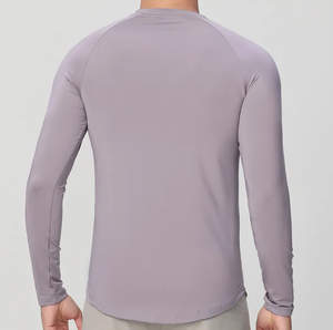 เสื้อออกกำลังกายแขนสั้นผ้า100% เนื้อละเอียดผ้าเนื้อละเอียดทรงหลวมสำหรับผู้ชายชุดกีฬาแห้งเร็วออกแบบได้ตามต้องการ - Product Image 4