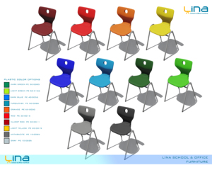 Silla Moderna Ergonómica Giratoria y Resistente de Plástico Monobloque para Aula y Exterior, Ajustable en Altura para Estudiantes - Product Image 3