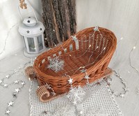 Nouveau Style panier de rangement de noël panier à fruits décoration de la maison fournitures fête vacances à la main article fabricant Style Vintage