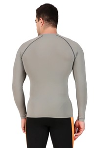 Camiseta Deportiva de Compresión Lisa para Hombre, de Alta Calidad, Ligera, de Manga Larga, para Entrenamiento Físico, Venta al Por Mayor Personalizada - Product Image 3