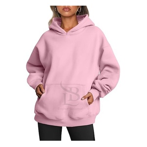 Unisex Oversized <b>Fleece</b> Hoodie <b>Women</b> Custom Logo Sweatshirts Solid <b>Pattern</b> for woman Wholesale Price Cheap Rate Custom - Product Image 4