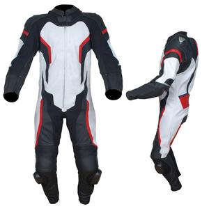 Combinaison de course en cuir respirante personnalisée pour moto, coupe-vent et imperméable, vêtement de course automobile imprimé authentique, de premier ordre - Product Image 4