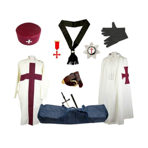 Chất lượng hàng đầu các nhà sản xuất masonic Regalia Knight Templar lớp phủ vải với Thêu Vải - Product Image 5