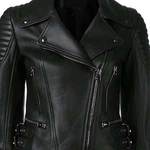 Chaqueta de Cuero para Mujer, Invierno, Transpirable, Forro de Algodón Ecológico, Elegante y Cálida, Precio de Fábrica al por Mayor - Product Image 5