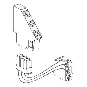 Contactos Eléctricos Fijos MasterPact NT, Materiales de Contacto, 1 Contacto de Cambio 5A/240VAC, Contacto de Indicación de Encendido/Apagado de Bajo Nivel - Product Image 1