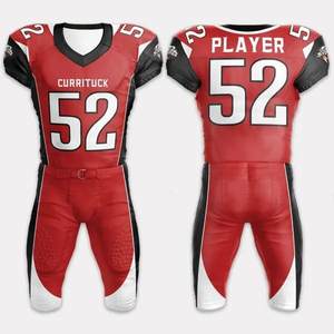 Uniforme de Fútbol Americano de Alta Calidad, Hecho en Fábrica, Diseños de Sublimación Pakistaníes, Transpirable, Manga Corta, Tallas Grandes, Personalizado - Product Image 4