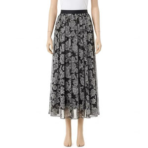 Simple Chiffon Midi <b>Skirt</b> Polyester Lightweight Flowing Elegant Casual Formal Wear For Women Daily Fashion - Product Image 1