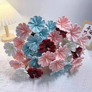 Decoración de Mesa con Flores de Rosa de Algodón Tejidas a Crochet, Ramo Artificial - Product Image 4