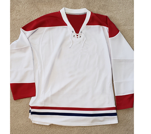 Maillot de hockey sur glace personnalisé pour la vente en gros, maillot de hockey sur glace 100% polyester pour adultes, logo international, couleur unie, maillot de hockey - Product Image 4