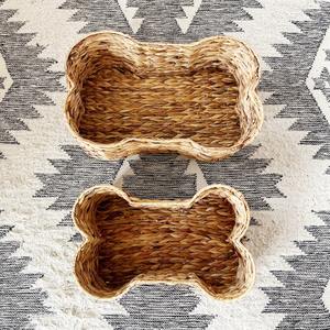 Panier à os de qualité supérieure à prix compétitif, panier de rangement en forme d'os de chien de jacinthe d'eau de décoration de maison - Product Image 6