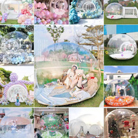 Haute Qualité Personnalisé PVC Bulle Maison Gonflable Videur En Plein Air Enfants Château Rebondissant pour Les Fêtes De Mariage-Usine En Gros