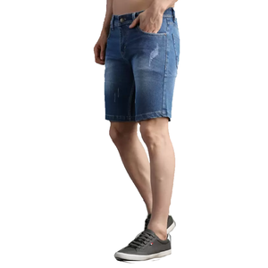 2024 Premium hommes Denim jean Shorts conception personnalisée coton lavé élégant décontracté à la mode pantalon orienté vers l'exportation - Product Image 3