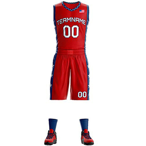 Uniformes personnalisés de basket-ball à rayures, uniformes de basket-ball personnalisés à séchage rapide et respirants, vêtements d'équipe de basket-ball de haute qualité à vendre - Product Image 5