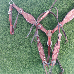 Cabecera de caballo de cuero colorida de Venta caliente disponible a precio mayorista Cabecera y coraza con nuevo diseño - Product Image 4