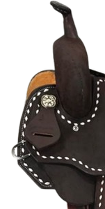 Selle de cheval en cuir de style occidental avec arbre en bois pour l'équitation indienne pour les Indiens - Product Image 4