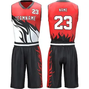 2023 High Quality best price Adults Comfortable Sports Wear Best Design Customized Logo Printing Basketball Uniform for men