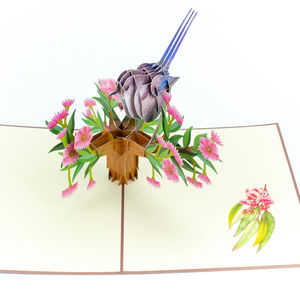 Cartes d'animaux artisanales faites à la main Pop-up de haute qualité cartes-cadeaux pour les occasions personnaliser la commande - Product Image 1