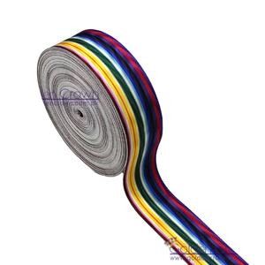 ริบบิ้นแพรต่วนลายคลื่นสีรุ้ง - Product Image 1