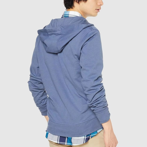 OEM เสื้อฮู้ดผ้าฟลีซของผู้ชายมีซิปมีสไตล์ผ้าฝ้าย100% ฤดูหนาวสำหรับการใช้งานแบบสบายๆระบายอากาศได้ดีออกแบบโลโก้ใหม่ย้อมสีธรรมดา - Product Image 4