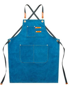 Articles de cuisine Tablier de chef Logo personnalisé Cuisine unisexe pour chef Logo personnalisé Tablier de cuisine pour barbecue Tablier de cuisine en toile à bavoir - Product Image 1