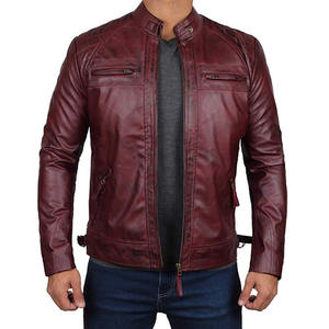 Veste en toile vintage pour hommes de haute qualité Style classique en cuir véritable pour tenues décontractées et formelles - Product Image 2