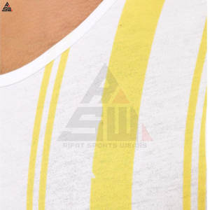 Débardeur de sport pour homme personnalisé OEM, décontracté, respirant, en coton et fibre de bambou, vêtements de sport de haute qualité - Product Image 3