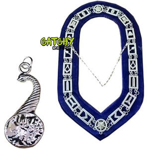 2025 gros maçonnique Regalia chaîne en métal colliers Logo de haute qualité brodé avec des paillettes décoration Offre Spéciale à bas prix - Product Image 3