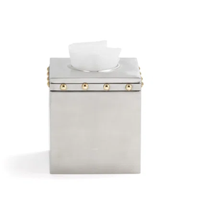 Tissue Box Cover <b>Stainless</b> <b>Steel</b> Paper Holder and Storage <b>Rack</b> for Dining Tables for Restaurants Tissue box - Product Image 2