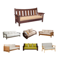 Canapé modulaire de luxe en tissu, 1, 2 ou 3 places, options personnalisables, forme en bois moderne pour le salon