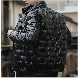 Veste matelassée élégante pour hommes Manteau thermique classique léger pour l'hiver Col à capuche en tissu de toile de haute qualité - Product Image 2