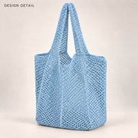 Sac de plage en filet à ouverture large avec faible MOQ pour les distributeurs, personnalisable avec logo pour les acheteurs mondiaux