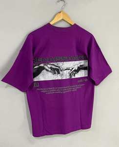 เสื้อยืดผ้าฝ้าย100% หนาสำหรับผู้ชายเสื้อยืดพิมพ์ลายสกรีนโลโก้ DTG - Product Image 1