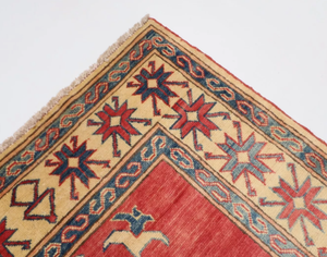 Tapis de laine indien vibrant faits à la main multicolore noeud turc persan laine fine taille personnalisée disponible motif abstrait personnalisable - Product Image 3