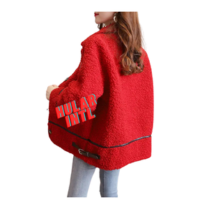 Abrigo de piel sintética para mujer, chaqueta de peluche de piel cálida para mujer, abrigo de peluche de felpa para mujer, prendas de vestir - Product Image 4