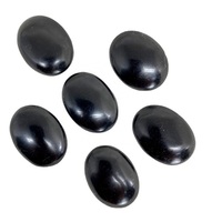 Grosir batu palem Obsidian hitam batu palem Obsidian hitam batu palem kristal Obsidian hitam untuk dekorasi