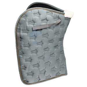 Tapis de selle de qualité supérieure pour l'équitation anglaise, saut et style occidental avec coque en cuir, peau de mouton en laine et coton - Product Image 2