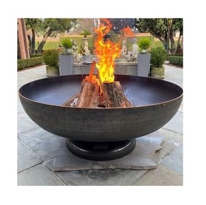 Foso de fuego de hierro para patio trasero de alta resistencia con diseño rústico Vintage para patio al aire libre, reuniones de camping, tazón fuerte y duradero - Product Image 1