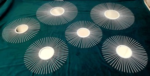 Carreaux de miroir mural en acier inoxydable or et arc-en-ciel pour décoration intérieure moderne et vintage style feuille géométrique de luxe Miroir décoratif pour la maison - Product Image 3