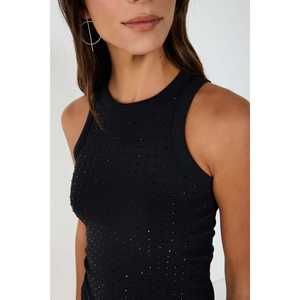 Top Halter Informal para Mujer, de Tejido Suave y Transpirable, con Detalles de Piedras, Talla XS, para Yoga Diario - Product Image 3