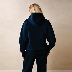 OEM Ensemble de survêtements à capuche unisexe en coton épais 400 Gsm French Terry Oversize Sports Zipper Hoodies Tech Fleece Sweatshirts Hiver - Product Image 4