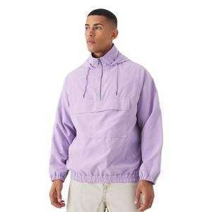 Veste coupe-vent pour homme sur mesure, design haut de gamme avec col montant, taille personnalisée, toile légère pour l'hiver, OEM - Product Image 1