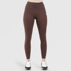 Leggings ultra-slim taille haute (marron) en nylon/spandex, design personnalisé, respirants, pour fitness, yoga et entraînement, longueur cheville, ODM personnalisé - Product Image 1