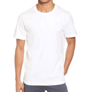 Camiseta blanca de algodón Unisex, camisa de cuello redondo de mezcla triple - Product Image 5