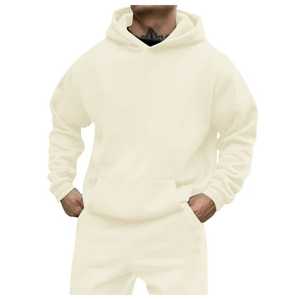 Blank Sublimation Lightweight Hoodies Wholesale <b>Pullover</b> <b>Men</b> Hooded Sweatshirt Drop Shoulder White Hoodies Man - Product Image 4