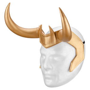 Halloween PVC Loki casque <span class=keywords><strong>Super</strong></span> héros Cosplay accessoire adultes adolescents film <span class=keywords><strong>Thor</strong></span> demi-visage masque Halloween Cosplay - Product Image 5