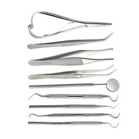 Instruments chirurgicaux dentaires : Kit d'ostéotomes pour rehaussement de sinus, ensemble droit et concave, manuel, certifié CE