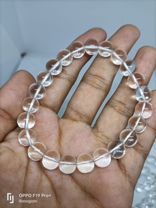 Wholesale Natural Clear Quartz Gemstone <b>Bracelet</b> Beads 8mm Durable Best Quality for Meditation & Fashion Use - Product Image 2